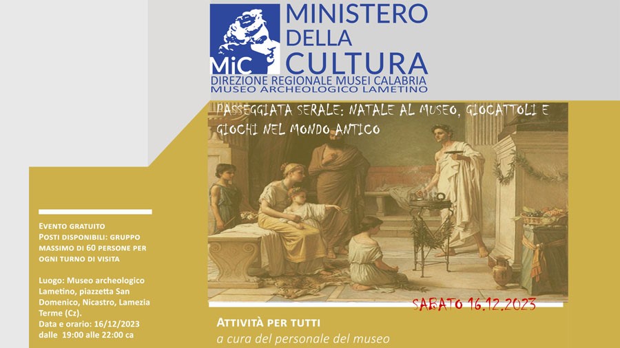 Natale al Museo.  Giocattoli e giochi nel mondo antico